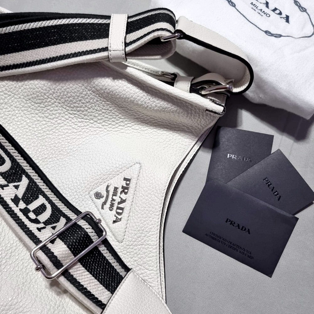PRADA HOBO BAG (white)